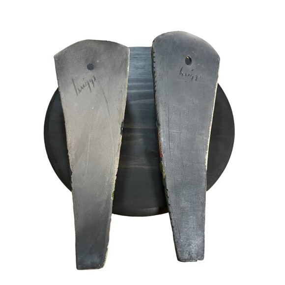 Nancy Briggs Wall Vase’s Cottagecore Pottery Handmade Raku-Fired - Picture 3 of 7